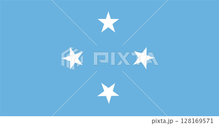 Federated States of Micronesia flag. Official colors and proportions. Federated States of Micronesia flag. Official colors and proportions. 128169571
