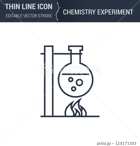 Icon depicting a Chemistry Experiment. Icon depicting a Chemistry Experiment. 128171383