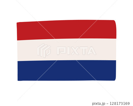 オランダの国旗のイラスト素材 128173169