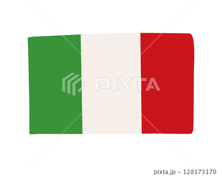 イタリアの国旗のイラスト素材 128173170