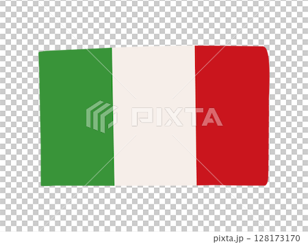 イタリアの国旗のイラスト素材 128173170