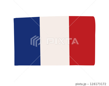 フランスの国旗のイラスト素材 128173172