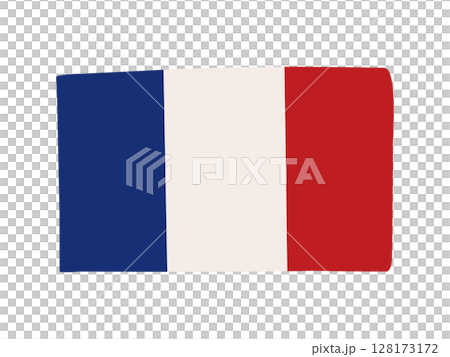 フランスの国旗のイラスト素材 128173172