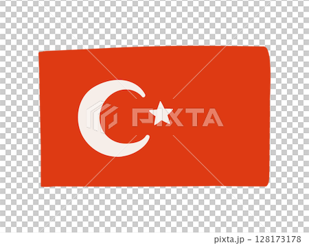 トルコの国旗のイラスト素材 128173178