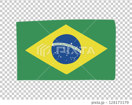 Brazilian flag illustration material Brazilian flag illustration material 128173179