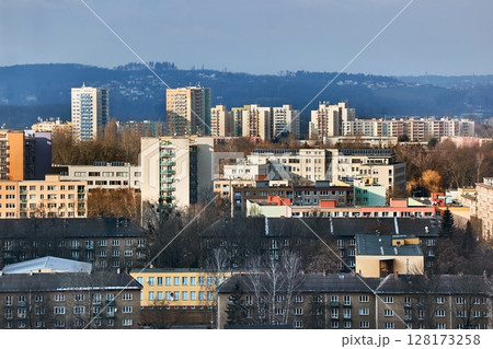 Ostrava view with houses 128173258
