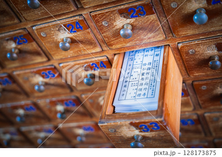 おみくじ・運勢・占いイメージ　台湾 128173875