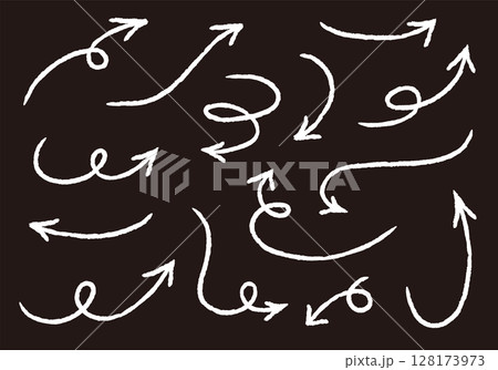 手描きの矢印のセット。グランジ、落書き、鉛筆風の矢印。ベクターアイコン。色んな種類のカーソル。 手描きの矢印のセット。グランジ、落書き、鉛筆風の矢印。ベクターアイコン。色んな種類のカーソル。 128173973