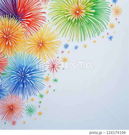 夏空を彩る花火 128174106