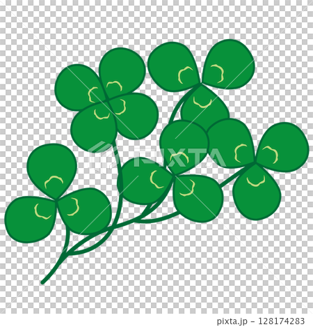 四葉草和三葉草的向量圖 128174283