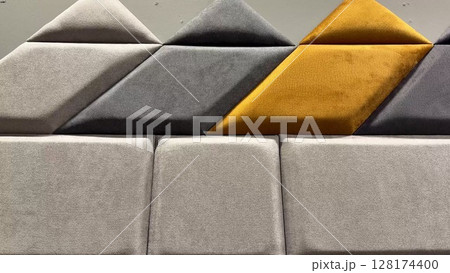Discover a variety of textured fabric samples with vibrant geometric patterns and colors Discover a variety of textured fabric samples with vibrant geometric patterns and colors 128174400