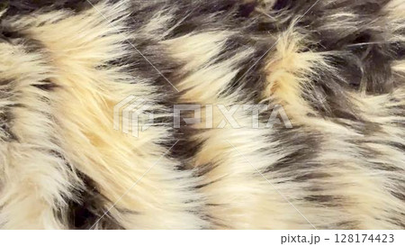 A Beautifully Textured Fur Pattern That Showcases Elegant Natural Tones and Shades Throughout 128174423