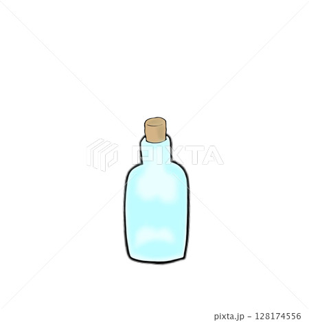 小瓶　瓶　ビン　シンプル 128174556