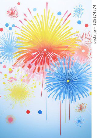 花火のイラスト 128174574