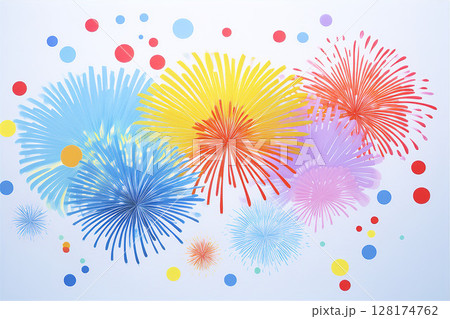 花火のイラスト 128174762