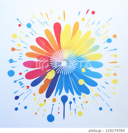 花火のイラスト 花火のイラスト 128174764