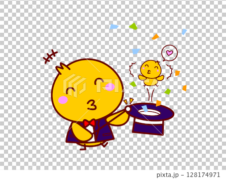 ひよこの手品 128174971