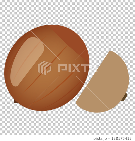 シンプルなどんぐりのベクターイラスト_08 128175415