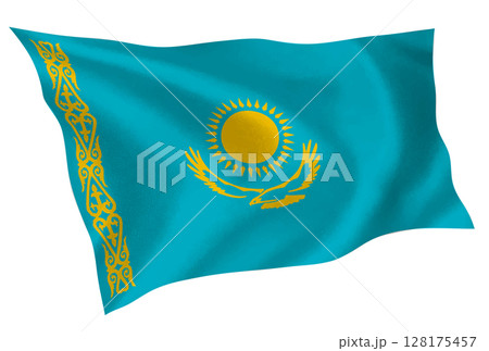 カザフスタン 国 旗 シルク アイコン カザフスタン 国 旗 シルク アイコン 128175457