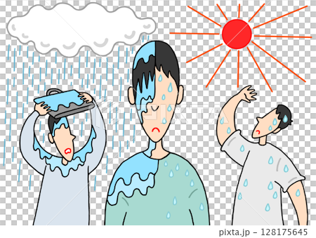 環境問題 - 豪雨・猛暑・天気急変・天候不順 128175645