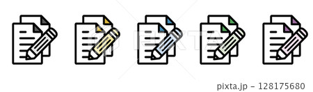 イラストアイコン素材セット:ドキュメントファイル007 イラストアイコン素材セット:ドキュメントファイル007 128175680
