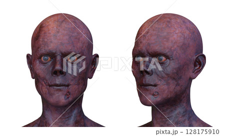 男性ゾンビの顔 128175910