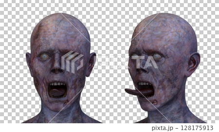 男性ゾンビの顔 128175913