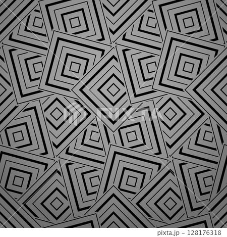 Abstract geometric pattern. A seamless vector background. Gray and black ornament. Graphic modern pattern. Simple lattice graphic design 128176318