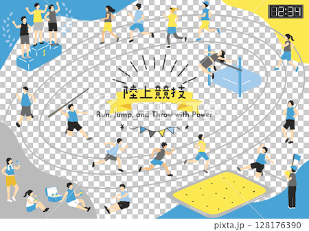 陸上競技の選手たち 陸上競技の選手たち 128176390