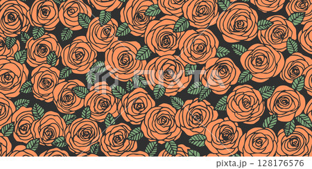 Summer background with roses flowers. Nature concept design. Modern floral composition. Vector illustration for poster, invitation, greeting card. Botanical style roses frame. Copy space Summer background with roses flowers. Nature concept design. Modern floral composition. Vector illustration for poster, invitation, greeting card. Botanical style roses frame. Copy space 128176576