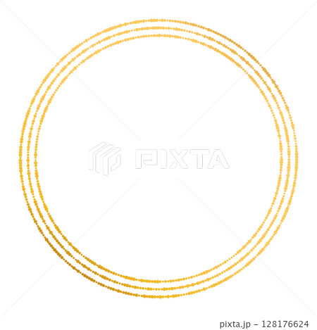 Round vintage textured frame for your design. Vintage cover. Place for text. Vintage holiday beautiful golden frames for paintings or photographs. Template vector illustration Round vintage textured frame for your design. Vintage cover. Place for text. Vintage holiday beautiful golden frames for paintings or photographs. Template vector illustration 128176624