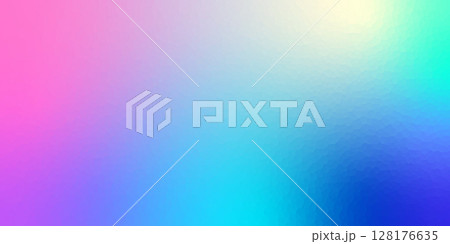 Polygonal rainbow mosaic background. Abstract low poly vector illustration. Triangular pattern in halftone style. Template geometric business design with triangle for poster, banner, card, flyer 128176635