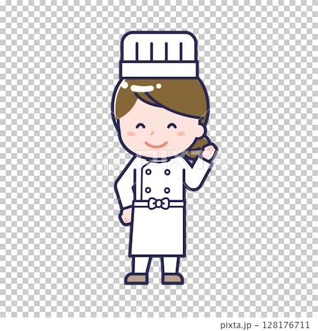 廚師/對角線/女性 04 128176711