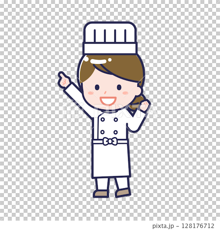 廚師/對角線/女性 05 128176712