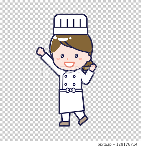 シェフ／ななめ／女性 06 128176714