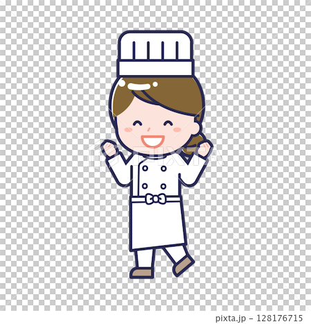 廚師/對角線/女性 07 128176715