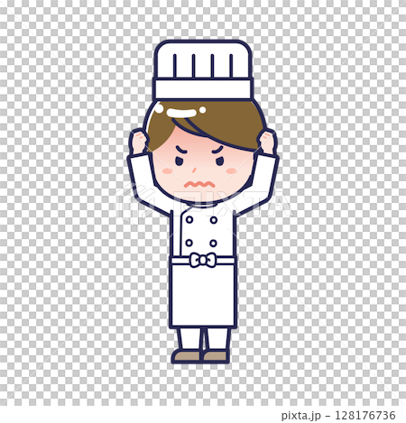 廚師/對角線/女性 27 128176736