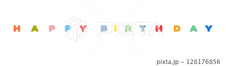 Happy Birthday vector background. Lettering invitation or greeting card. Vector illustration Happy Birthday vector background. Lettering invitation or greeting card. Vector illustration 128176856