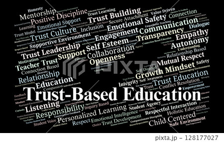 Trust-Based Education Word Cloud. Core Principles For Connection-Focused Teaching Trust-Based Education Word Cloud. Core Principles For Connection-Focused Teaching 128177027