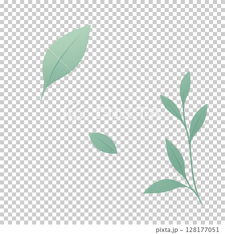 治癒水波紋和樹葉 128177051