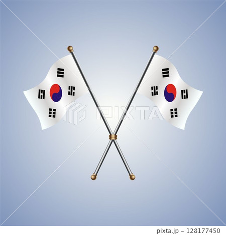 South Korea flag. Vector Illustration 128177450