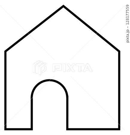 シンプルな家のアイコン 128177559