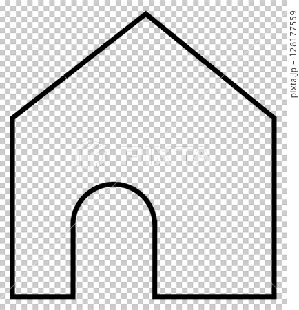 シンプルな家のアイコン 128177559