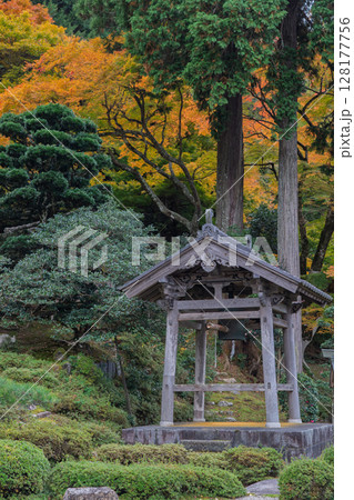 紅葉真っ盛りの福井県小浜市にある高野山真言宗萬徳寺を撮影 紅葉真っ盛りの福井県小浜市にある高野山真言宗萬徳寺を撮影 128177756