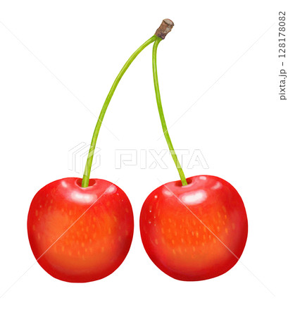 サクランボのイラスト サクランボのイラスト 128178082