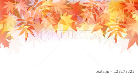 紅葉　もみじ　秋　背景	 128178323