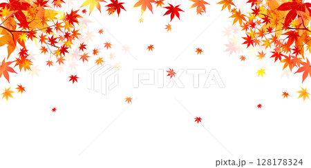 紅葉　もみじ　秋　背景	 128178324