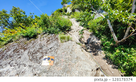 夏の妙高山登山(鎖場) 夏の妙高山登山(鎖場) 128178374