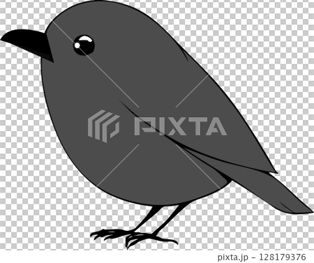 かわいいカラスのイラスト かわいいカラスのイラスト 128179376
