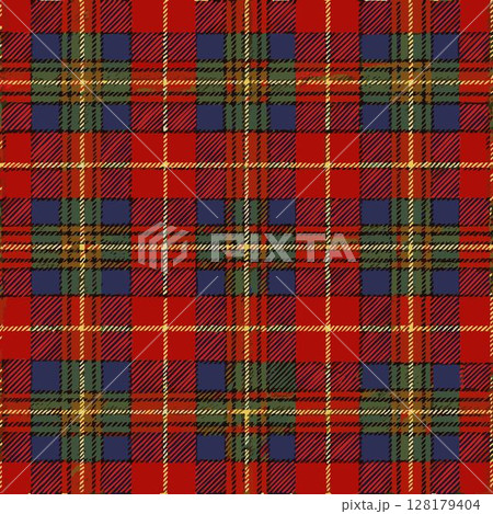 seamless tartan plaid background pattern with traditional colors. vector illustration. seamless tartan plaid background pattern with traditional colors. vector illustration. 128179404